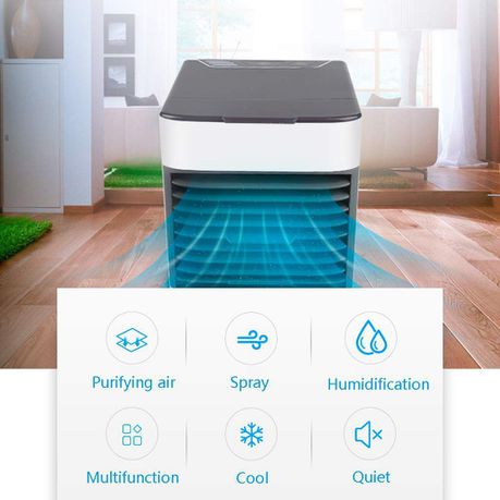 Portable Mini Air Cooler for Heat & Loadshedding (USB Powered) (purifier , humidifier, 3 in 1)