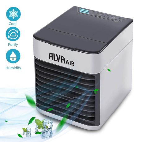 Portable Mini Air Cooler for Heat & Loadshedding (USB Powered) (purifier , humidifier, 3 in 1) 2.0: Evaporative Cooler