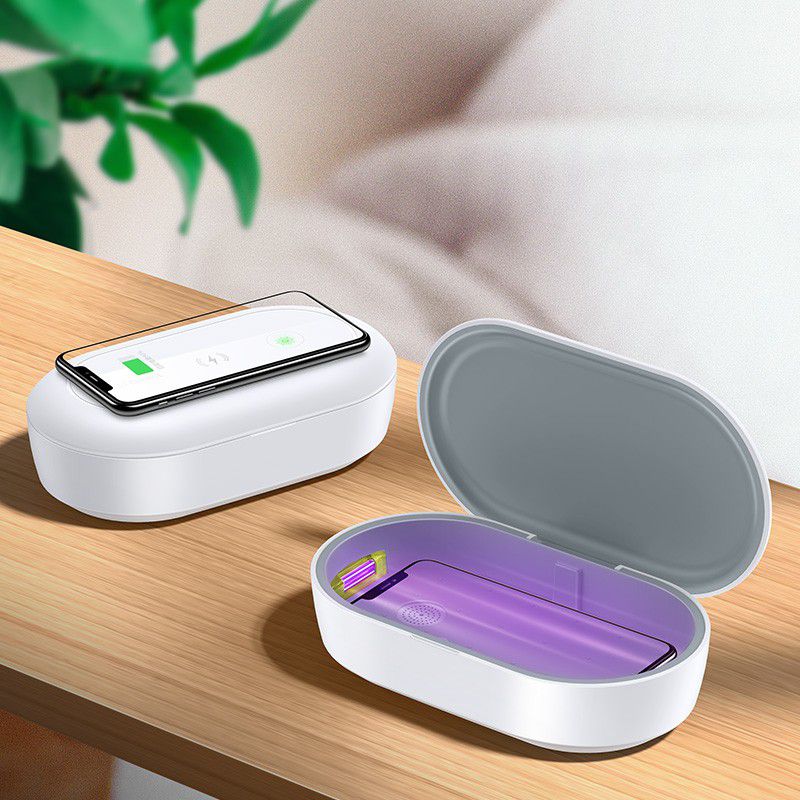 UV Phone Sanitizer & Wireless Charger (Clean & Charge in Minutes)