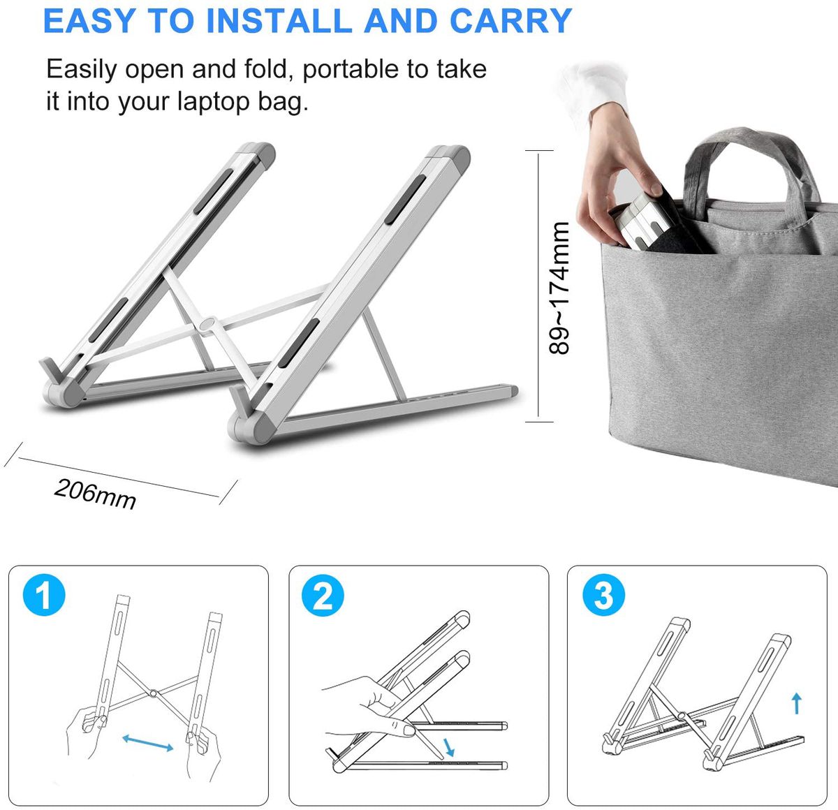 foldable laptop holder