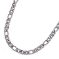 Stainless Steel Thin Figaro 55cm Chain