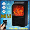 1000W Flame Heater Mini Fan Desktop Household Fireplace
