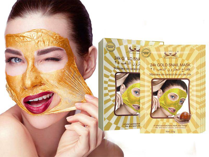 24k Gold Snail Tear Mask that Deep Cleans and Firms Skin