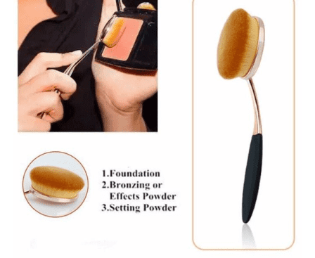 6 Pcs Oval Makeup Brush Set