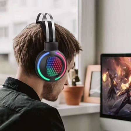 Gaming Headphones with  LED Ambient Light