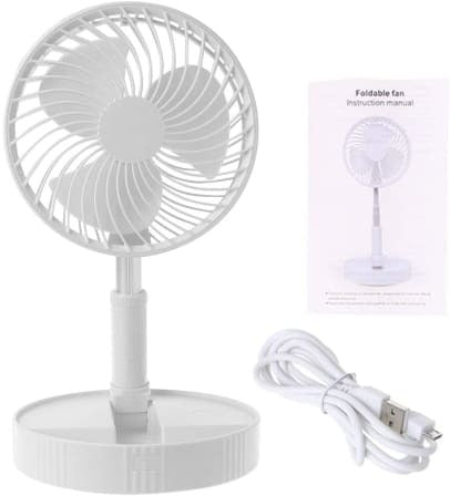 180 Degree 4 Speed Adjustable & Foldable Fan (portable)