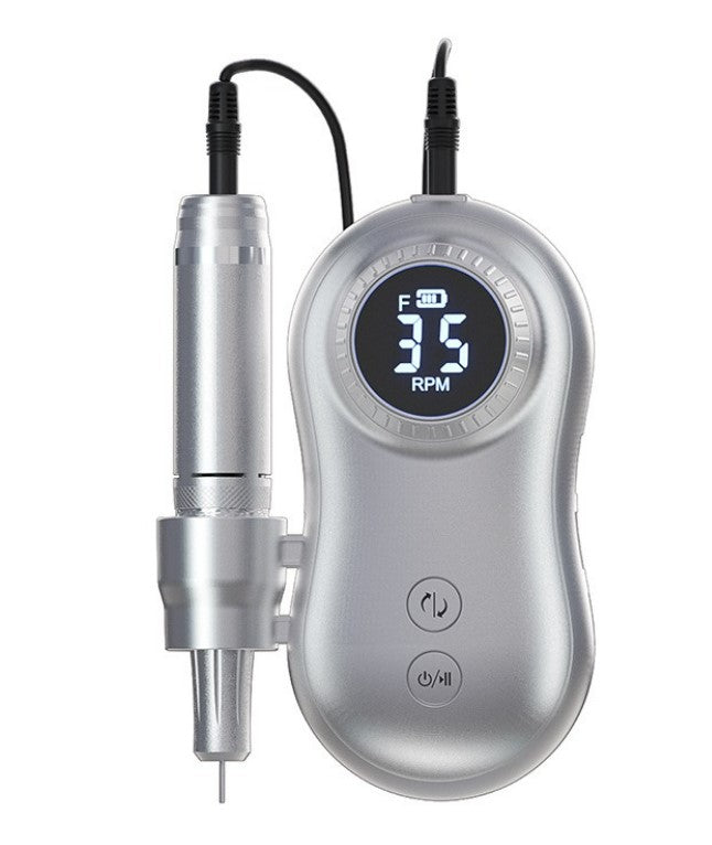 Portable Electric Nail Drill Mani/Pedi Machine (silver)e