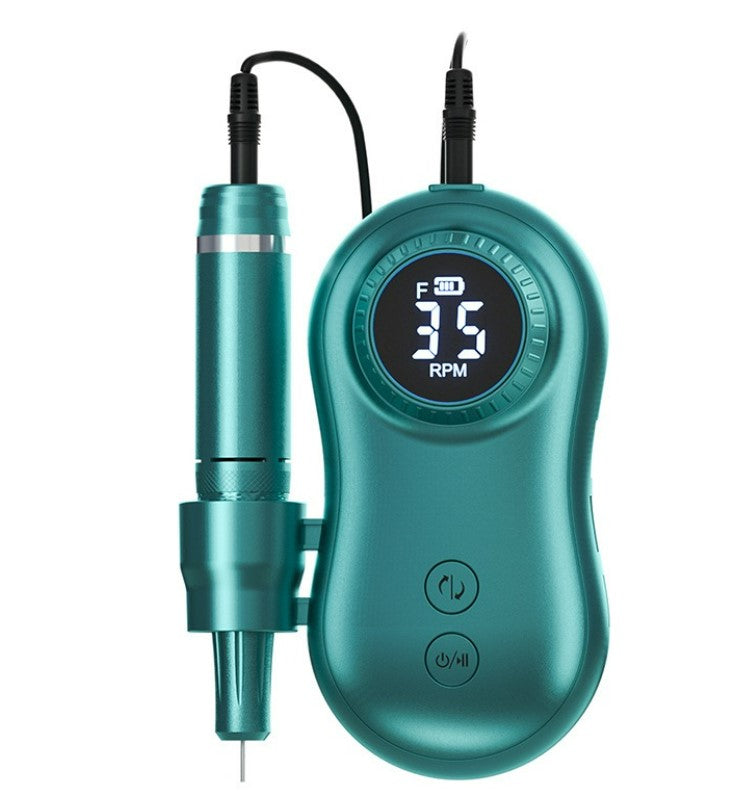 Portable Electric Nail Drill Mani/Pedi Machine (Dark Green)