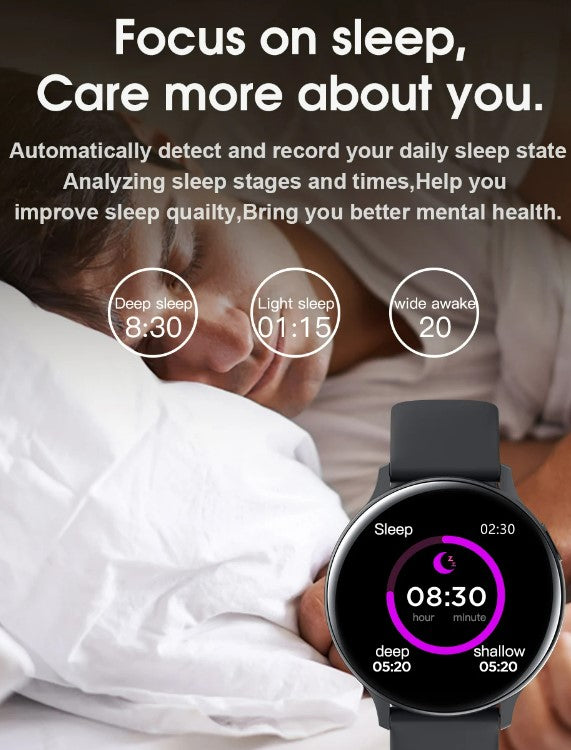 S20S Smartwatch with Health Monitoring - Black
