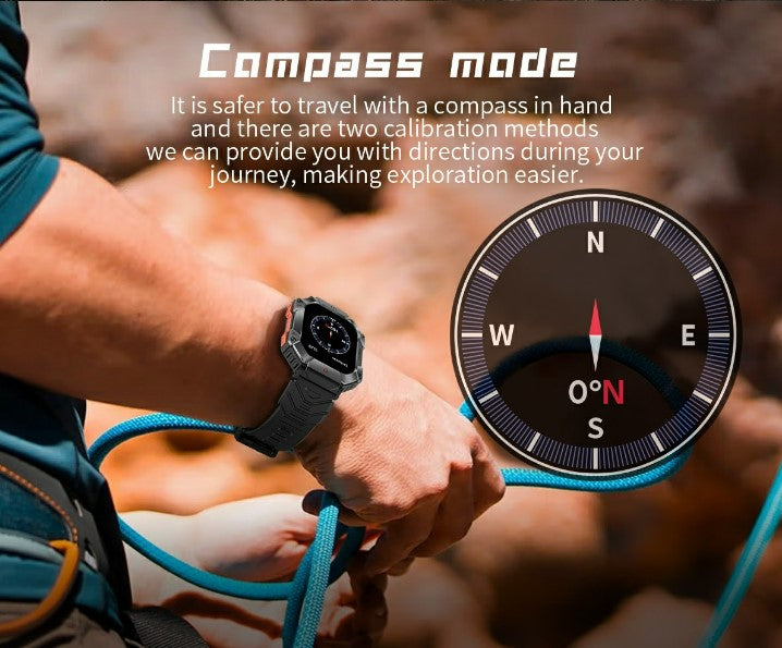 KR80 Bluetooth HD Heal Monitoring Smart Watch - Vinyl