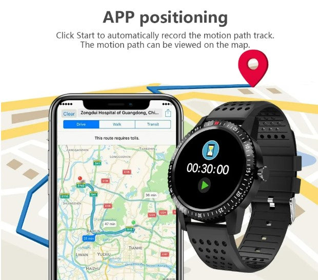 T1 Fitness Bracelet IP67 waterproof Health Monitoring Support Smart Watch - Red