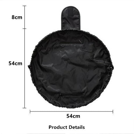 Drawstring Cosmetic Bag Travel Organizer - Beige Cosmetic