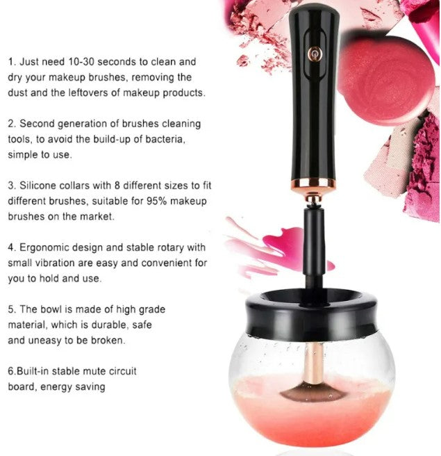 Electric Makeup Brush Cleaner (Black)
