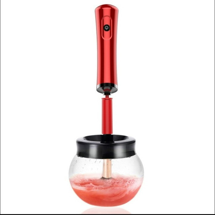 Electric Makeup Brush Cleaner (Red)
