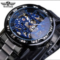 Winner Watches Classic Rhinestone Clock (Black)
