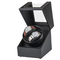 Black Watch Winders For Automatic Watches Usb Power Double