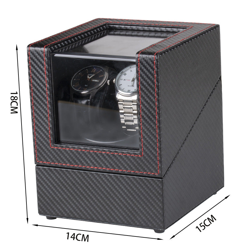Carbon Fiber Watch Winders For Automatic Watches Usb Power Double