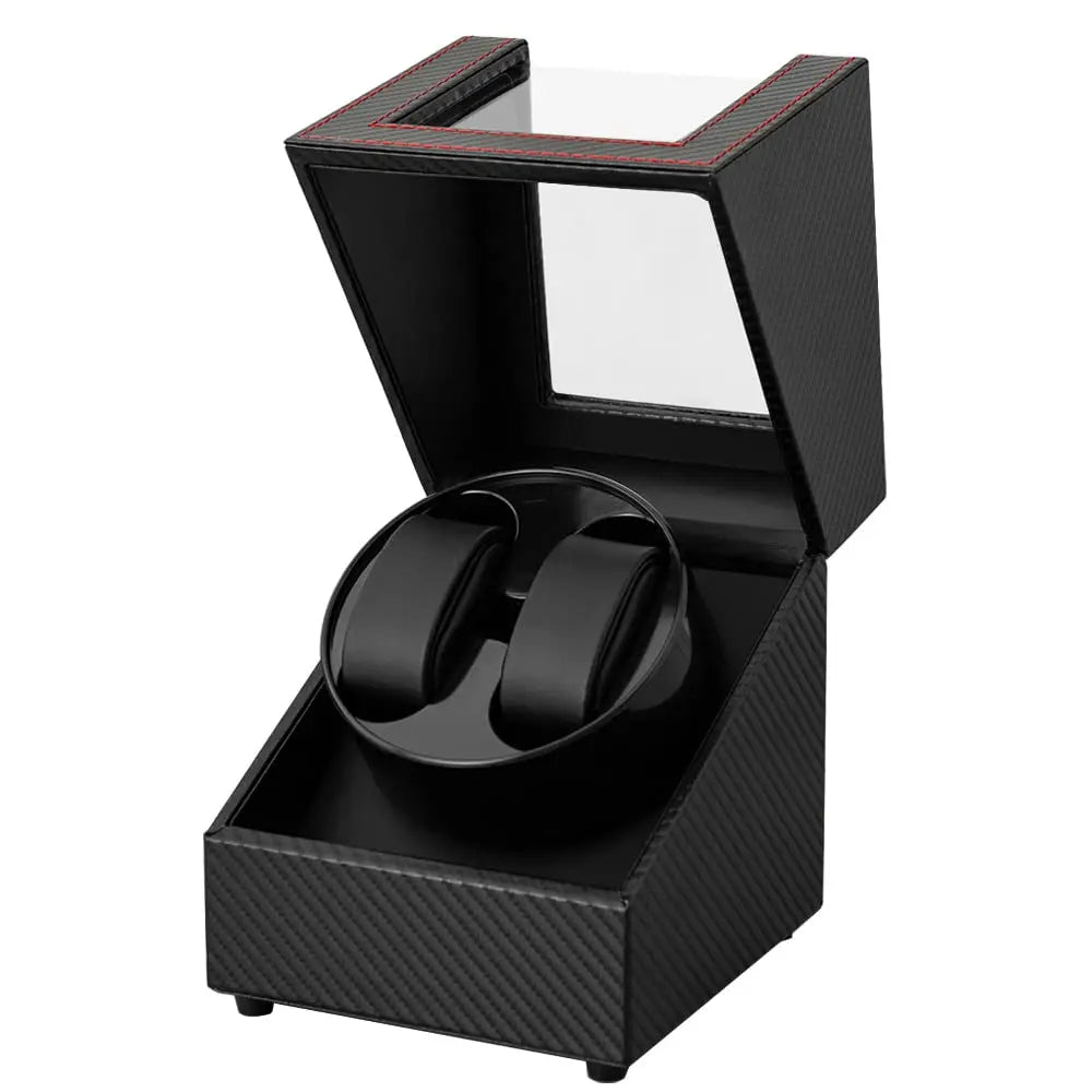 Carbon Fiber Watch Winders For Automatic Watches Usb Power Double