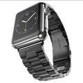 Stainless Steel Strap for Apple Watch Band 38mm - 40mm Metal Links Bracelet Smart Watch Strap - Black