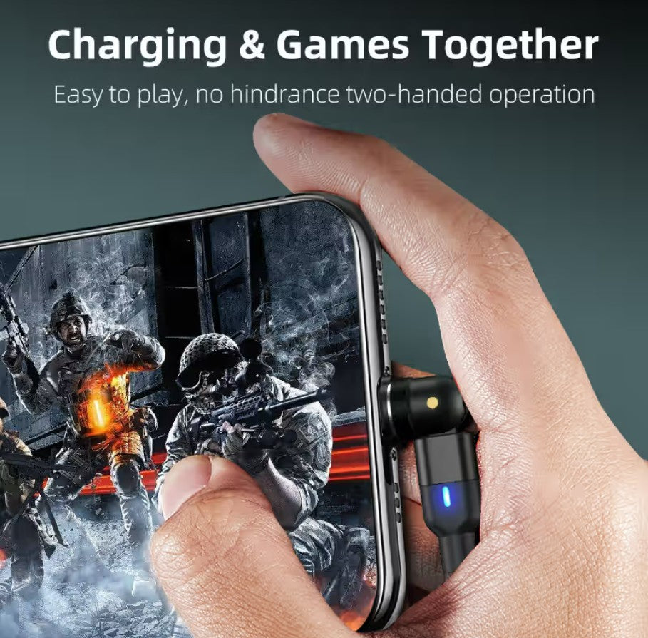 540° Rotatable 3 in 1 Magnetic Fast Charging Cable (For All Devices)